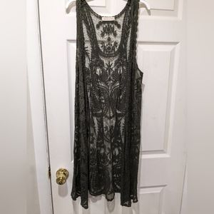 Sleeveless Lace Kimono